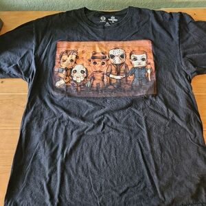 Mens Church of Horror Movie Villains T Shirt Size XL